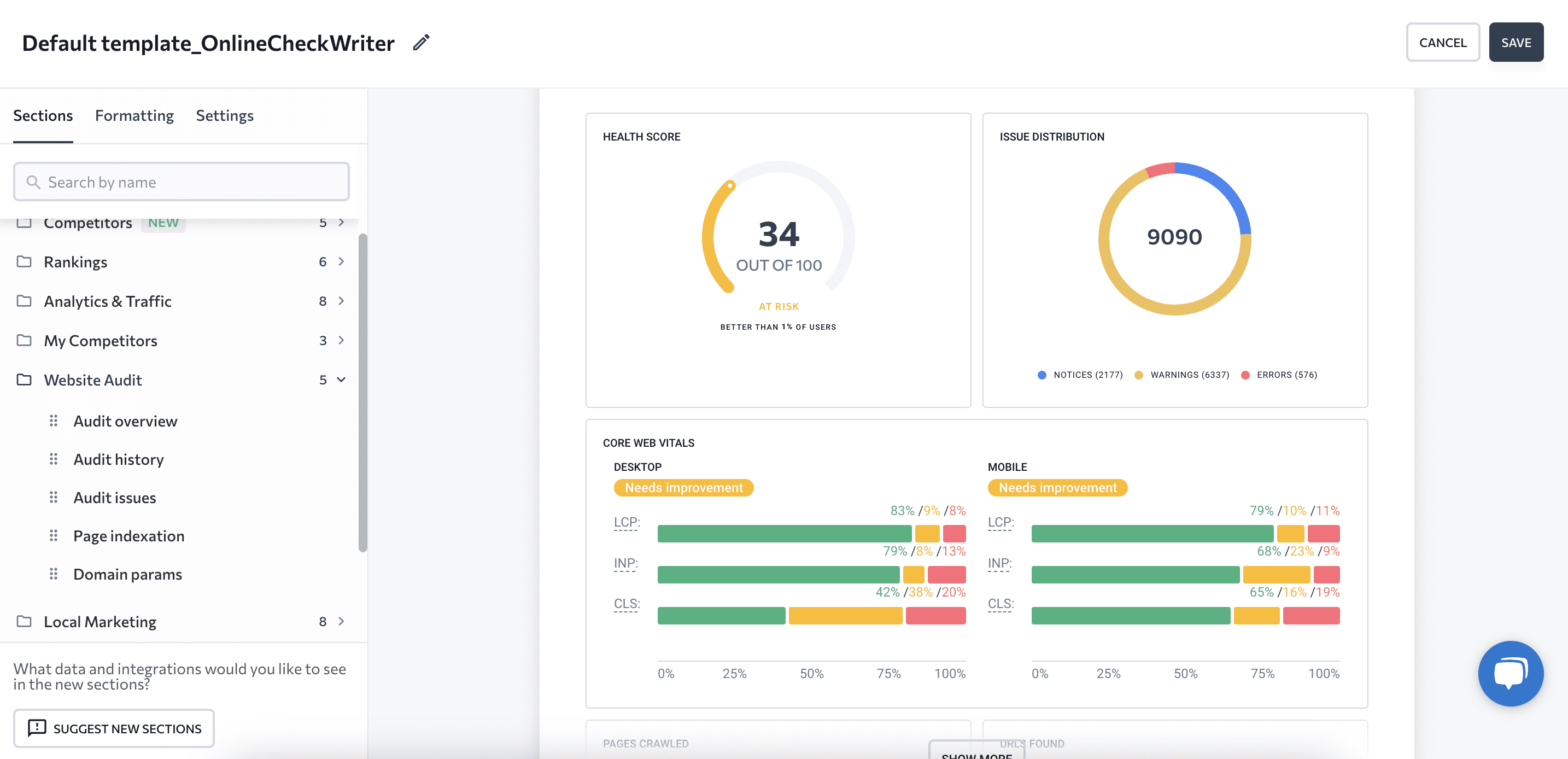 SEO Reports Generator SaaS screenshot 2